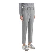 Peserico Stretch ull cigarettbyxor Gray, Dam