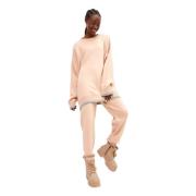 Cesare Gaspari Oversized Jogger set - Puderrosa Pink, Dam