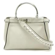 Fendi Vintage Pre-owned Laeder fendi-vskor White, Dam