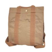 Hermès Vintage Pre-owned Canvas handvskor Brown, Dam