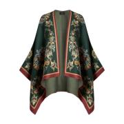 Etro Blommigt Silkejacka Green, Dam