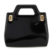 Salvatore Ferragamo Mini Svart Läderhandväska Black, Dam