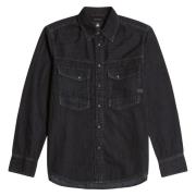 G-star Slim Fit Dakota Skjorta Svart Denim Black, Herr