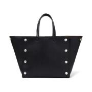 Stella McCartney Liten Studs Toteväska Black, Dam