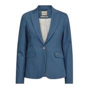 MOS MOSH Klassisk Night Blazer i Bluesteel Blue, Dam