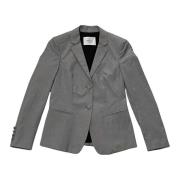 Dondup Elegant blazerjacka i bomullsblandning Gray, Dam