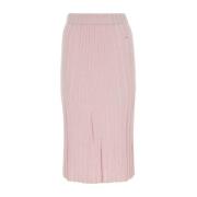 Maison Kitsuné Ljusrosa Bomullsblandning Kjol Pink, Dam