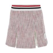 Thom Browne Broderad Tweed Minikjol Pink, Dam