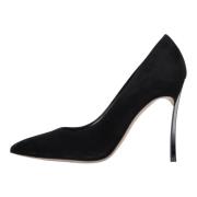 Casadei Med Klack Svart Black, Dam