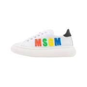 Msgm Stiliga Sneakers för en Trendig Look White, Dam