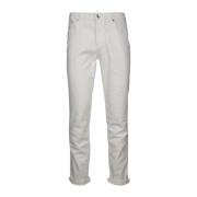 Brunello Cucinelli Klassiska Denim Jeans för vardagsbruk Beige, Herr