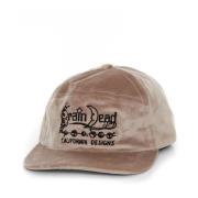 Brain Dead Krökt Front Panel Cap med Logo Pink, Herr