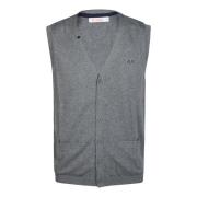 Sun68 Solid Vest Gray, Herr