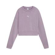 Puma Avslappnad Tvättad Sweatshirts Purple, Dam