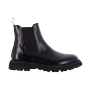 Calce Svart läder slip-on boot Black, Herr