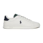 Polo Ralph Lauren Vita Läder Sneakers HRT CRT II White, Herr