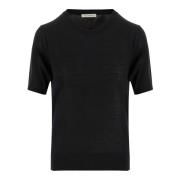 By Malene Birger Svart Ullblandning Pullover Med Rund Hals Black, Dam