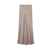 Anine Bing Falda Seda Maxi-kjol Gray, Dam