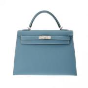 Hermès Vintage Pre-owned Laeder handvskor Blue, Dam