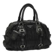 Prada Vintage Pre-owned Laeder handvskor Black, Dam