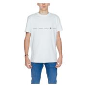 Calvin Klein Jeans Regenerative Cotton Logo Repeat T-shirt White, Herr