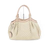 Gucci Vintage Pre-owned Canvas gucci-vskor Beige, Dam