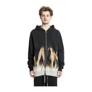 Rick Owens Oversized Gimp Hoodie Svart/Terra Black, Herr