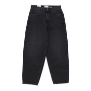 Amish Vintage Svart Baggy Denim Jeans Black, Dam