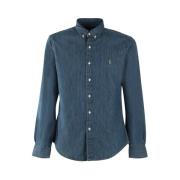 Polo Ralph Lauren Denim Skjortor 98% Bomull 2% Elastan Blue, Herr