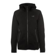 Arc'teryx Fleece Hoody med dragkedja Black, Herr