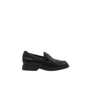 Hogan Svarta läderloafers med präglat monogram Black, Herr