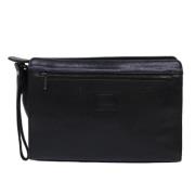 Burberry Vintage Pre-owned Laeder kuvertvskor Black, Dam