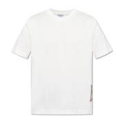 Burberry T-shirt med logopatch White, Herr