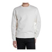 Replay Rundhalsad sweatshirt White, Herr