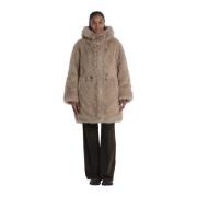 Urbancode Vändbar Eco Parka Beige, Dam