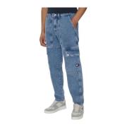 Tommy Jeans Avslappnad passform Denim Jeans Blue, Herr