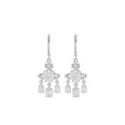 Vivienne Westwood Silvertonade Örhängen för piercade öron Gray, Dam