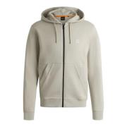 Hugo Boss Beige Hoodie Jacka Zetalky Stil Beige, Herr