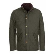 Barbour Quiltad läderkantad jacka Green, Herr