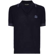 Dolce & Gabbana Midnight Blue Polo Shirt Black, Herr