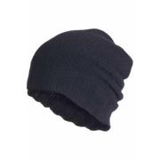 Isabel Benenato Kashmir Svart Beanie Unisex Stil Black, Herr