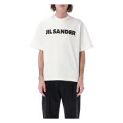 Jil Sander Kortärmad Crew Neck T-shirt White, Herr