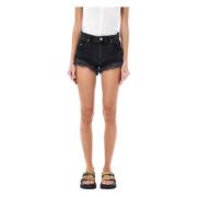 Isabel Marant Étoile Eneidao Denim Shorts Black, Dam