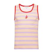 JW Anderson Randig Tanktop Rosa Multifärgad Pink, Herr