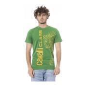 Cavalli Class Tidlös enfärgad T-shirt Green, Herr