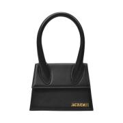 Jacquemus Le Chiquito Moyen Bag Black, Dam