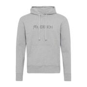 JW Anderson Ljusgrå hoodie med känguruficka Gray, Herr