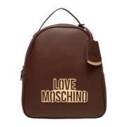 Love Moschino Stilren Ryggsäck för Dagligt Bruk Brown, Dam