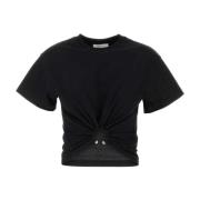 Paco Rabanne Klassisk Svart Bomull T-shirt Black, Dam