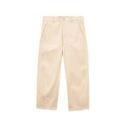 Oamc Naturligt vit denimbyxor med fickor Beige, Herr